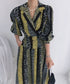 Vintage Stripe Pattern Dress